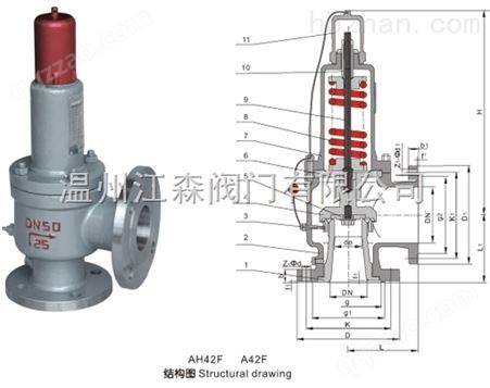 （AH42F）液化石油气安全阀、安全回流阀（AH42F）