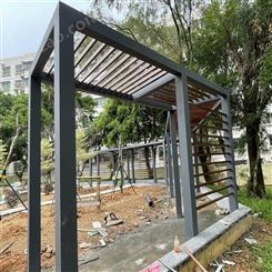 阳江葡萄架供应 耀铧 公园铝合金廊架 铝艺葡萄架 景观长廊