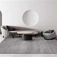 素色地毯客厅灰色日式侘寂风现代简约茶几毯轻奢卧室床边毯耐脏