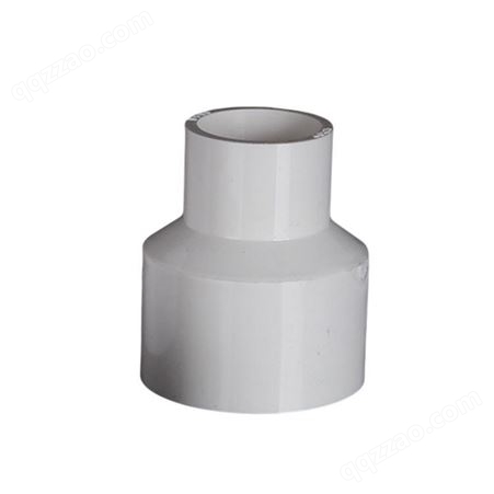 PVC异径直接 给水管件大小头变径接头胶粘塑料管转换直通配件白色